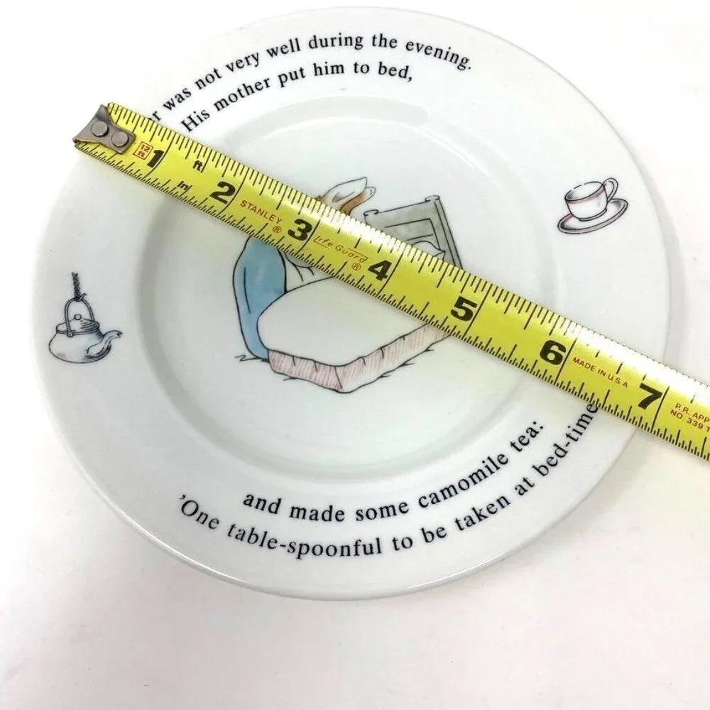 Peter Rabbit by Wedgwood Child Bread Butter Plate and Coupe Cereal Bowl Set